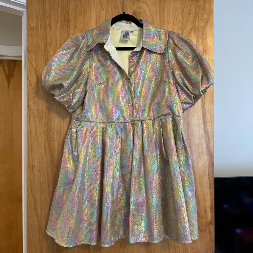 Queen of Sparkles Rainbow Sequin Dress